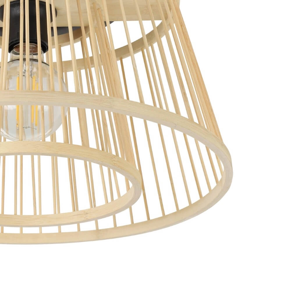 Wooden ceiling lamp Hykeham Ø 38cm Eglo 9002759438517