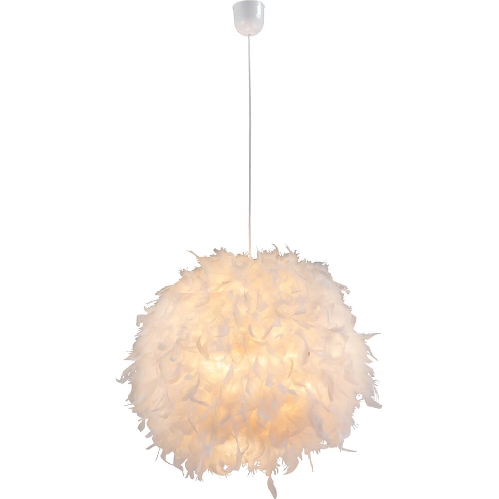 White pendant lamp Katunga Ø 45cm