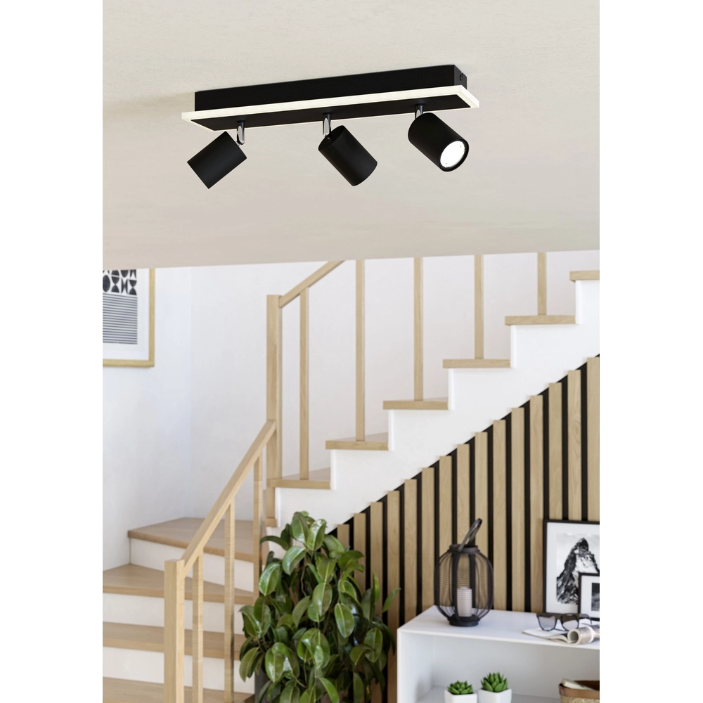 Led ceiling spot Rimbocchi 1 3L - black - orientable Eglo 9008606316564