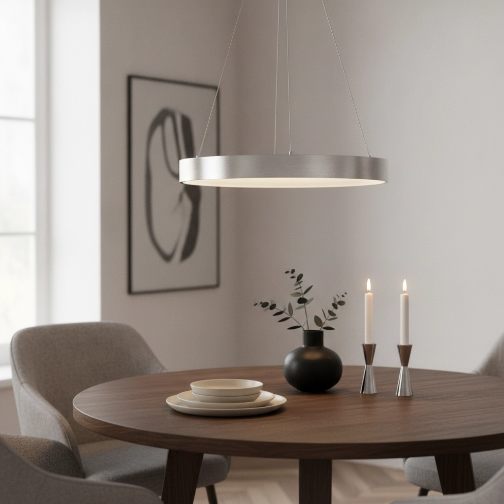 Pendant lamp Rando Thin silver grey Ø 60cm