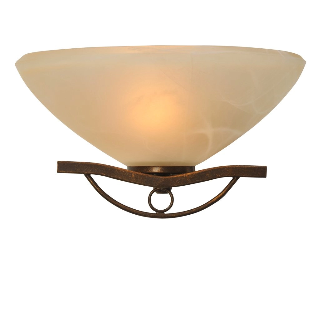Wall lamp Bolzano 10cm bronze brown