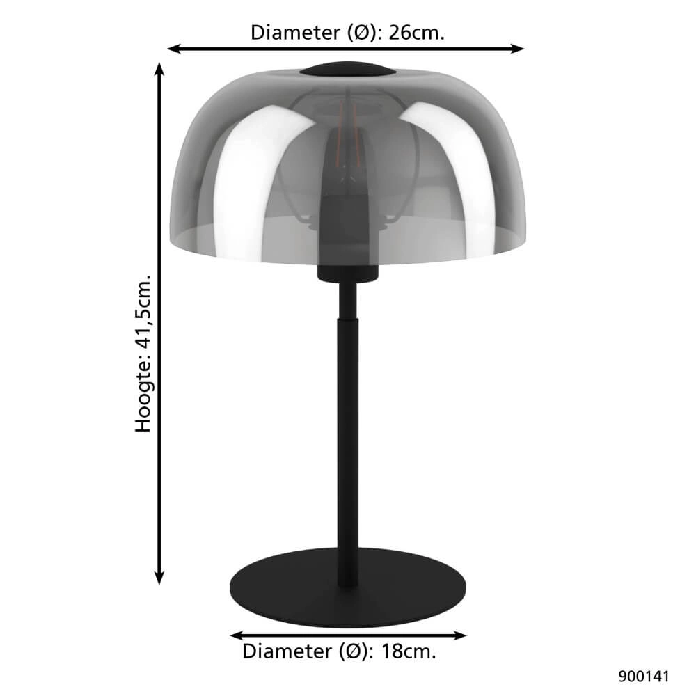 Design table lamp Solo 2 white Eglo 9008606235346