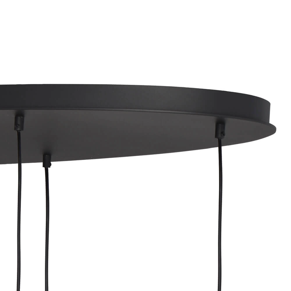 Hanging lamp Lava Oval 6x gold glass Ø 22.5cm Masterlight 8718121290133