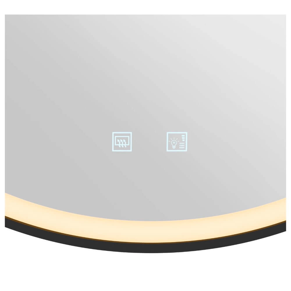 Mirror wall lamp Trukko Black - Ø 80cm SLV 4024163274753