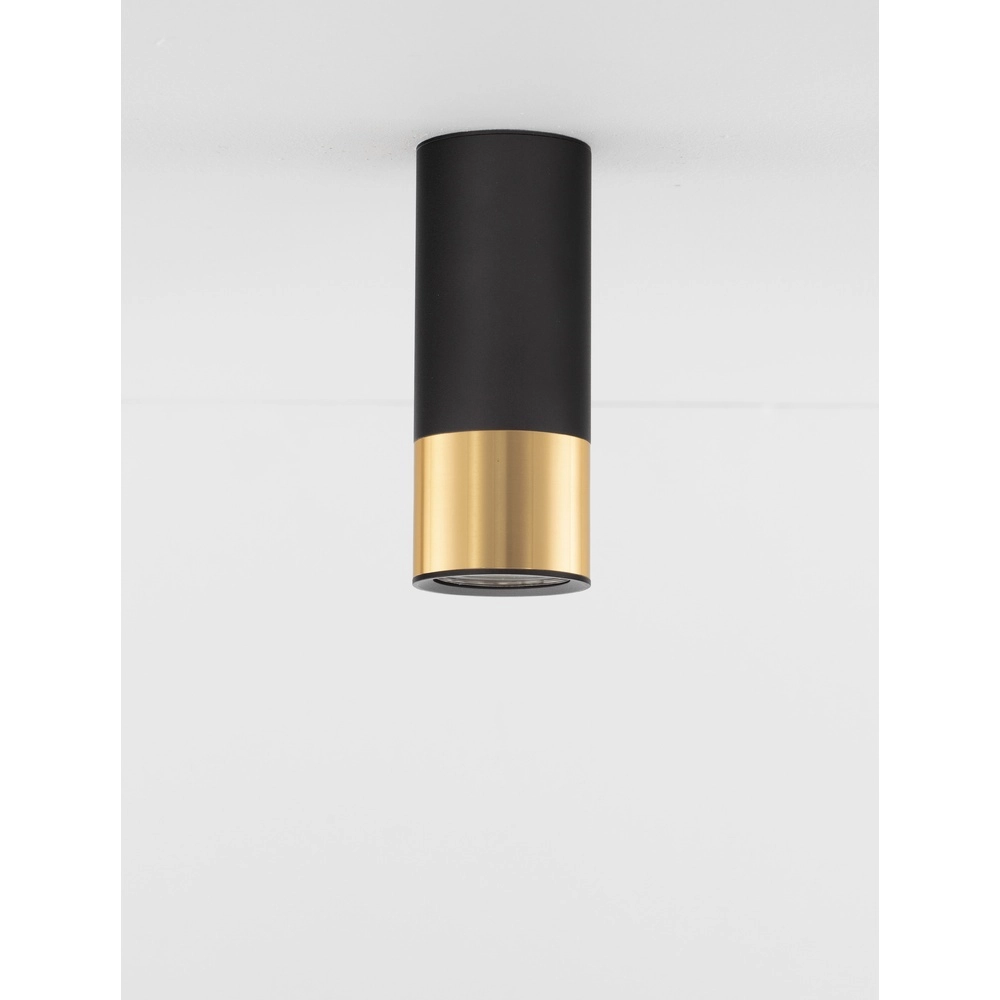Ceiling spotlight Picto 15cm black with gold Lyora 5212017430366