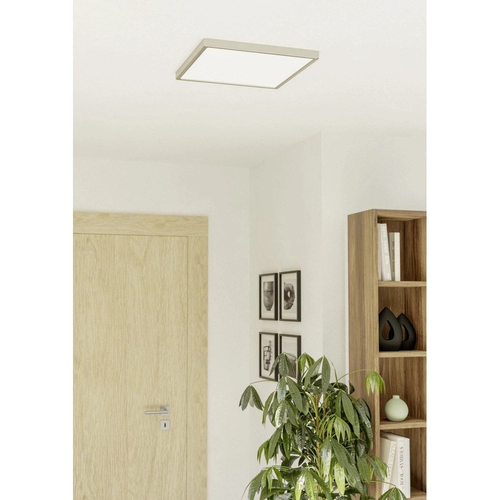 IP44 Zigbee lamp Fueva 6-Z Square - Stainless Steel - 39x39cm Eglo 9008606354092