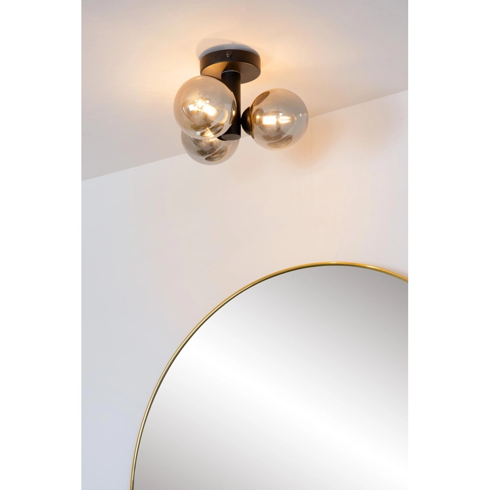 Ceiling lamp Trudy black 3-lights Lucide 5411212741028