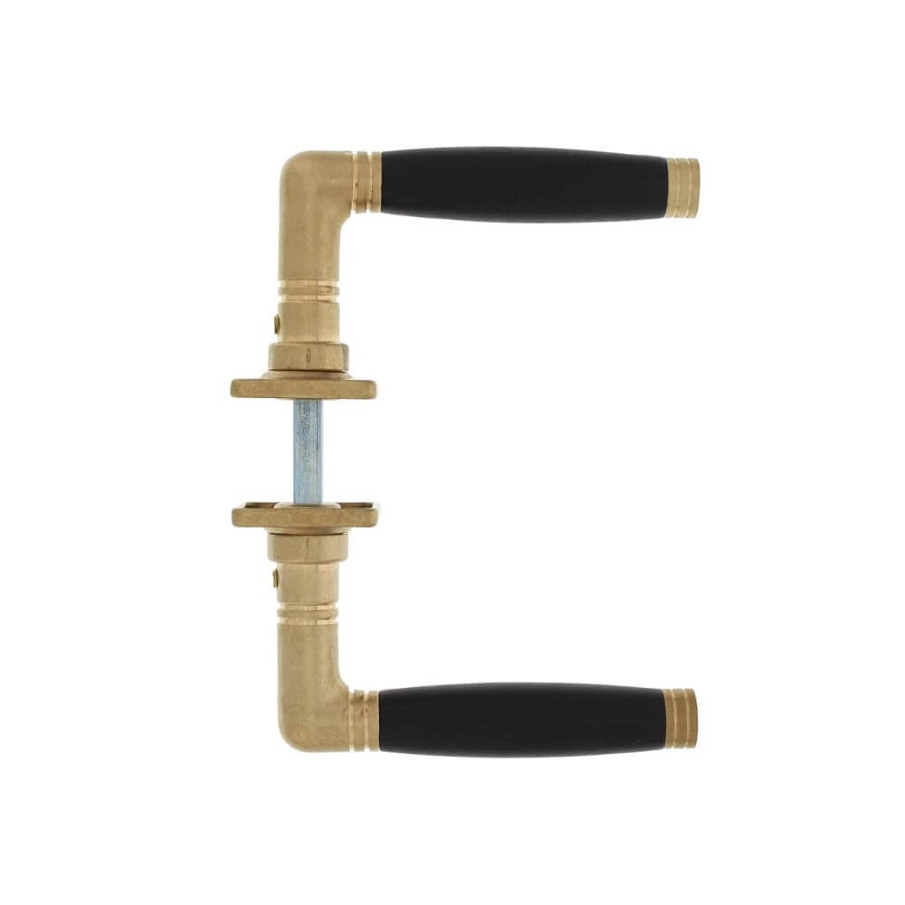 Door handle Ton 222 brass tumbled Intersteel 8714186485804