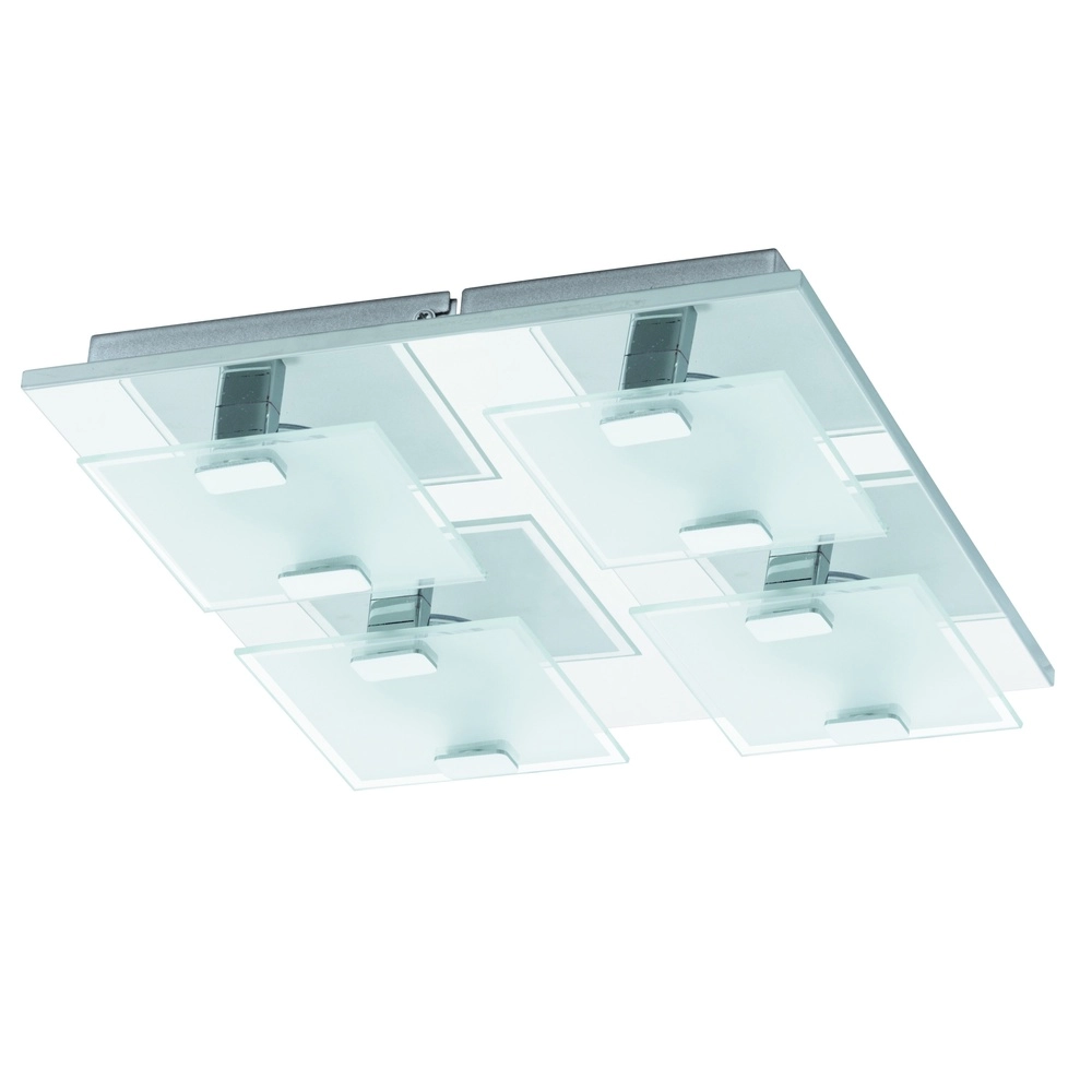 Modern ceiling lamp Vicaro 4-light chrome