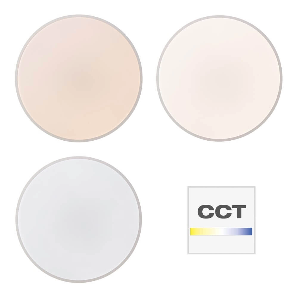White LED ceiling light Slimline Ø 49cm Brilliant 4004353375842