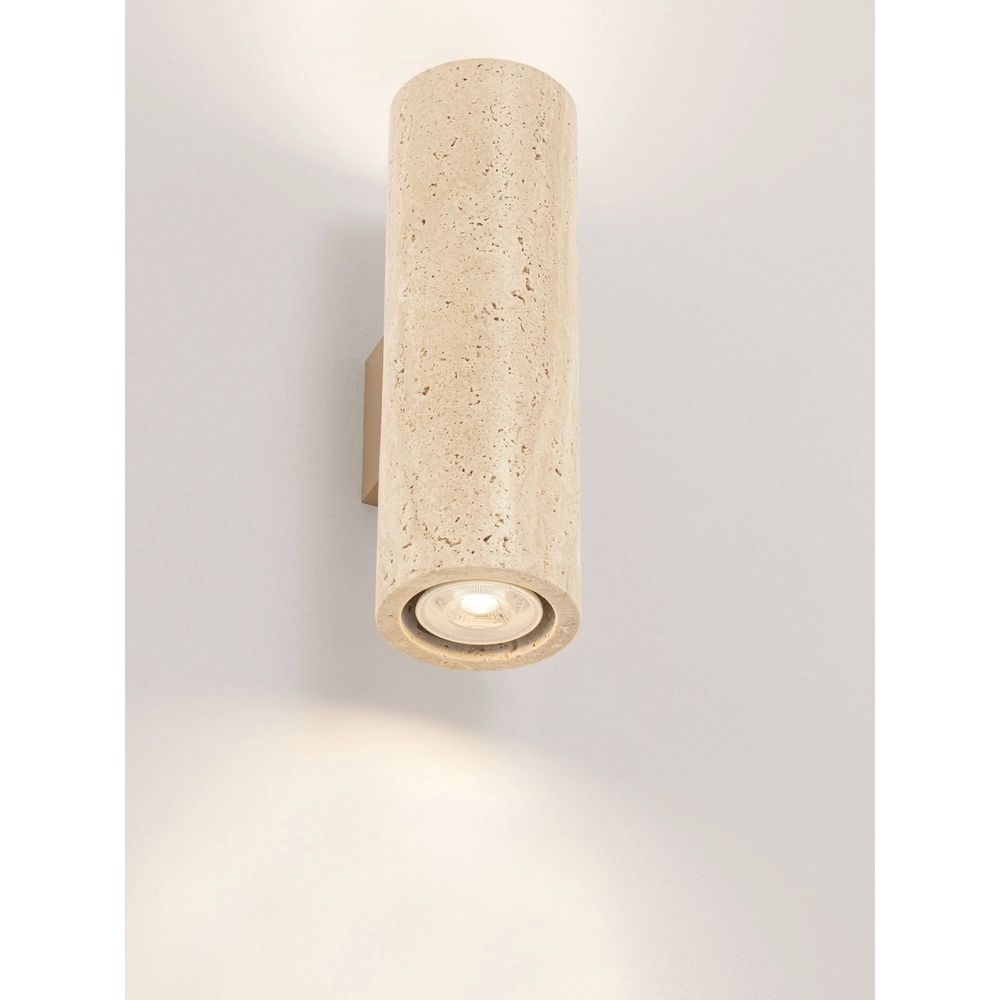 Design wall lamp Olvio sand brown travertine Lyora 5212017495839