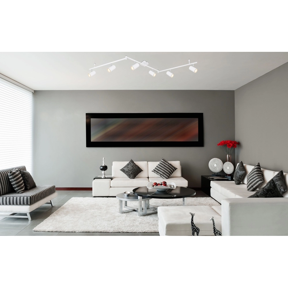 Ceiling lamp Robby 6-light white Globo 9007371419876