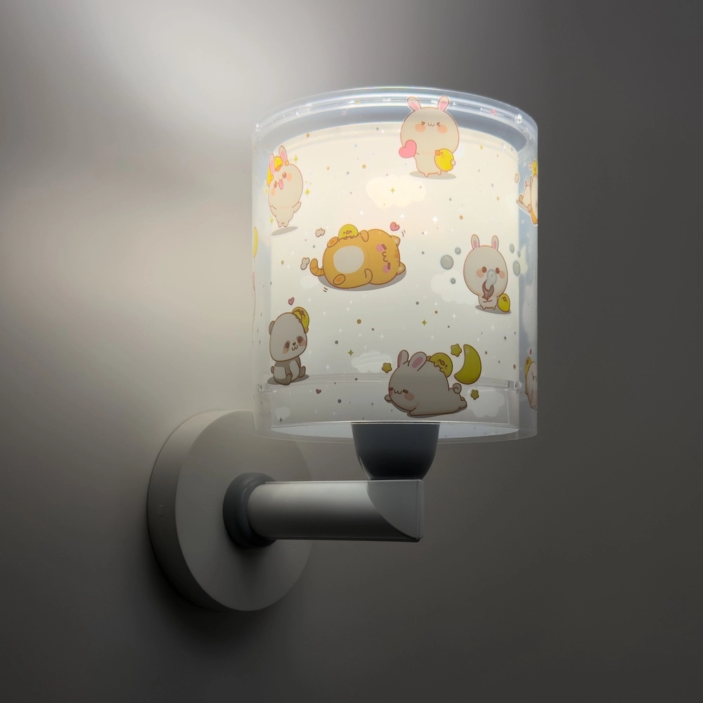 Children's wall lamp Kawaii Friends Grey glow in the dark Dalber 8420406417691