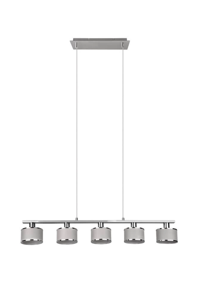 5-light pendant lamp Kaprun straight 92cm Trio 4017807581157
