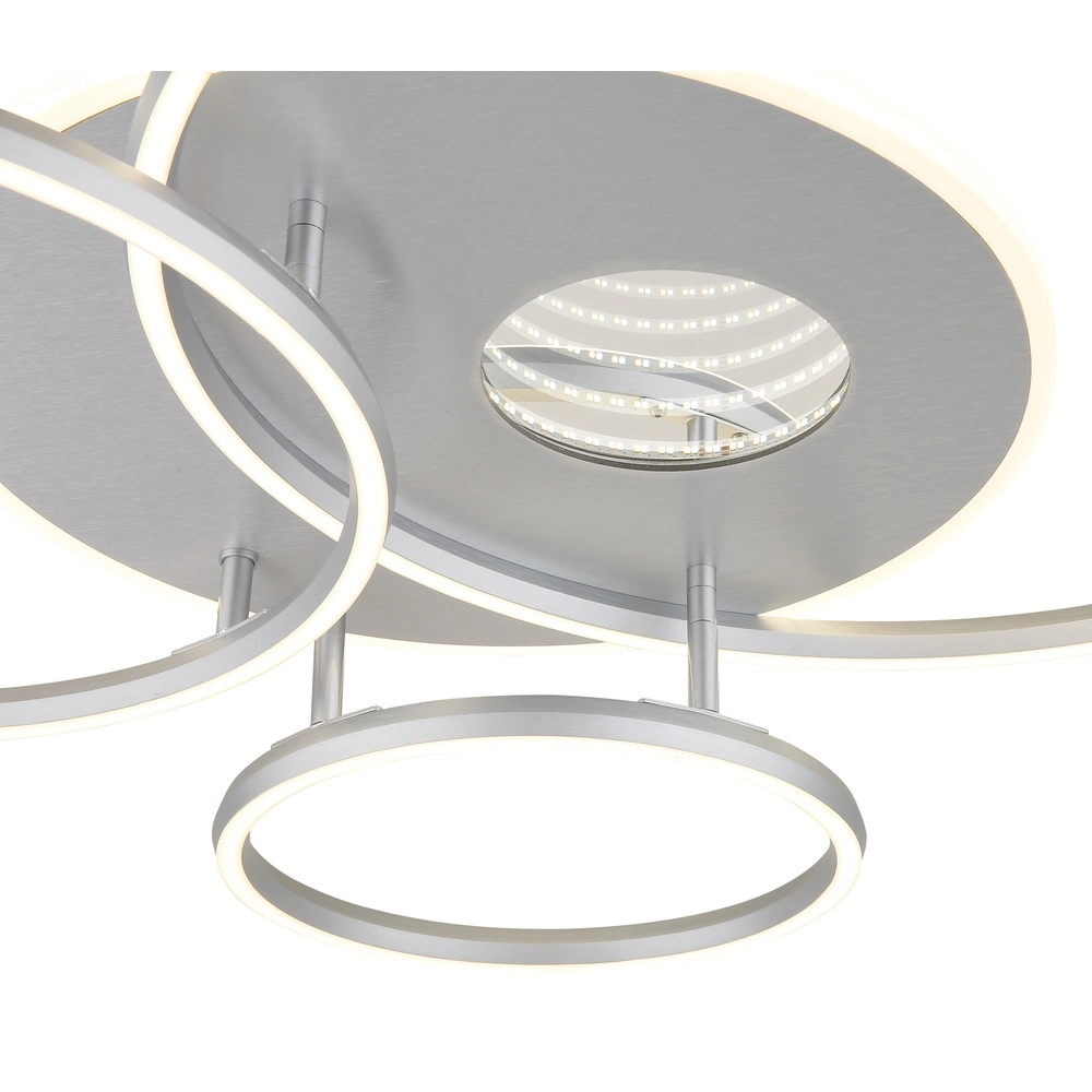 Modern ceiling lamp Invertina silver grey 90cm Globo 9007371575404