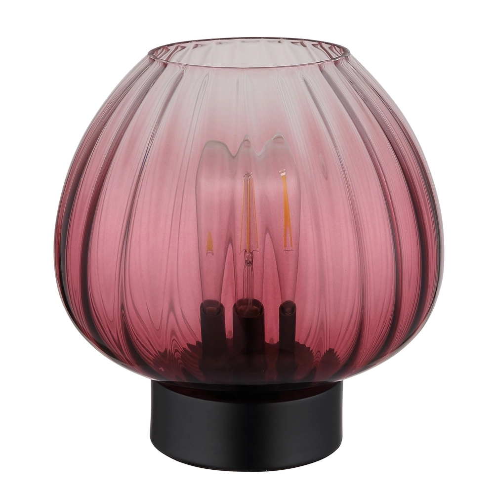 Table lamp Solveig red glass Globo 9007371475094