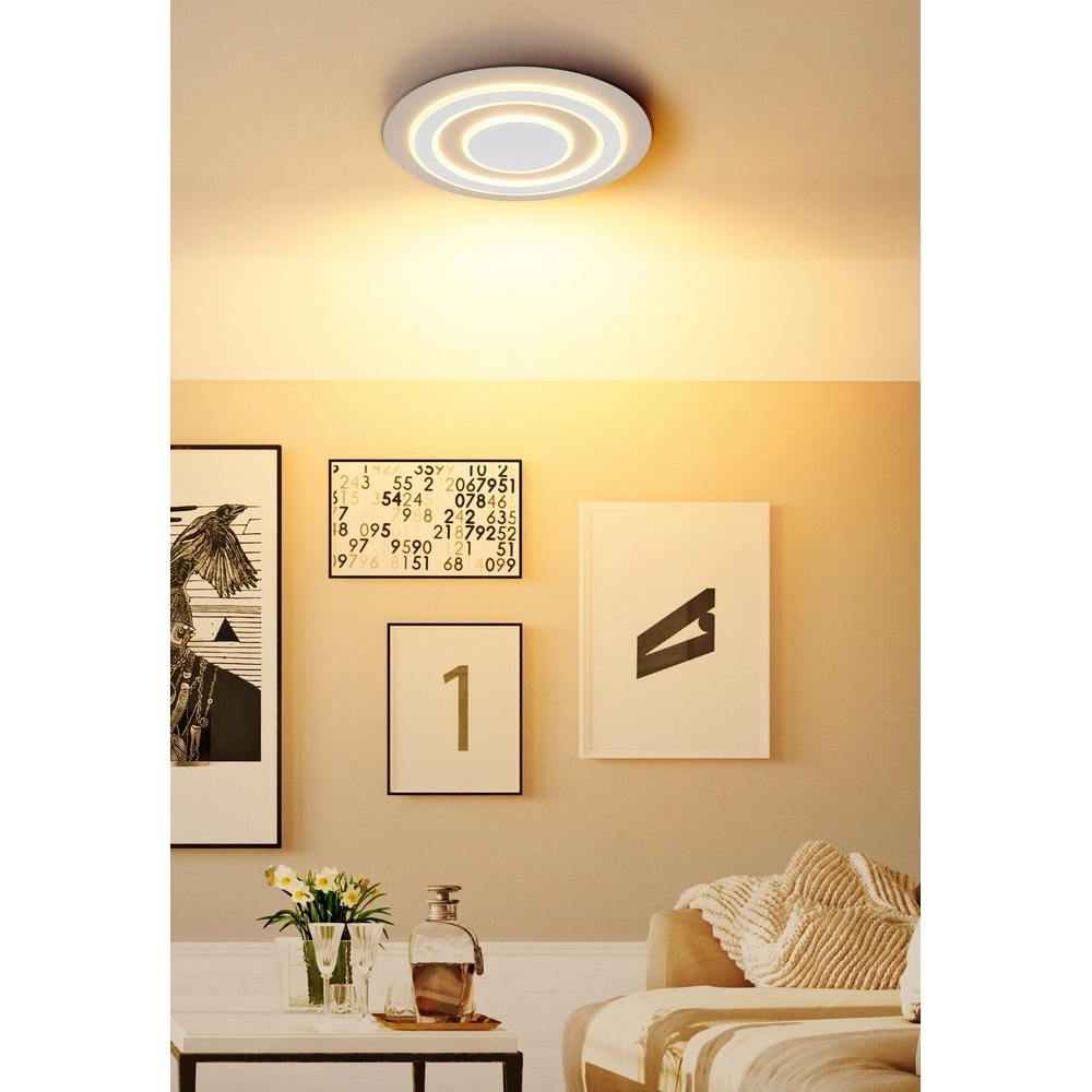 Design ceiling lamp Jayden sand brown Ø 48cm Globo 9007371586004