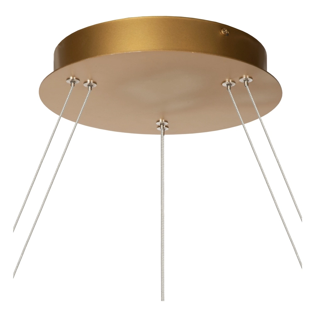 Golden pendant lamp Vidal Ø 78cm sleek design Premium by Lucide 5411212460929