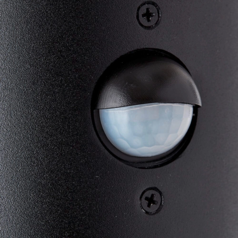 Black outdoor lamp Sergioro with sensor Brilliant 4004353405679