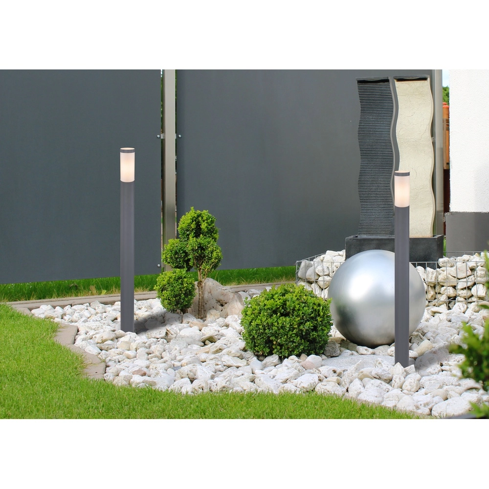 Garden lamp 110cm Boston anthracite with white Globo 9007371411665