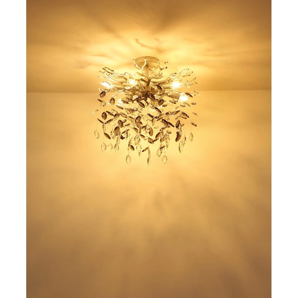 Ceiling lamp Queena silver grey Ø 50cm Globo 9007371528653