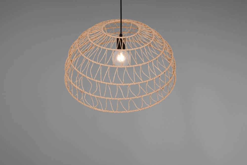 Rattan pendant lamp Paulette Ø 60cm Trio 4017807637533