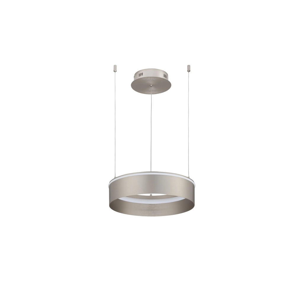Modern pendant lamp Olivia nickel Ø 40cm Lyora 5212017494207