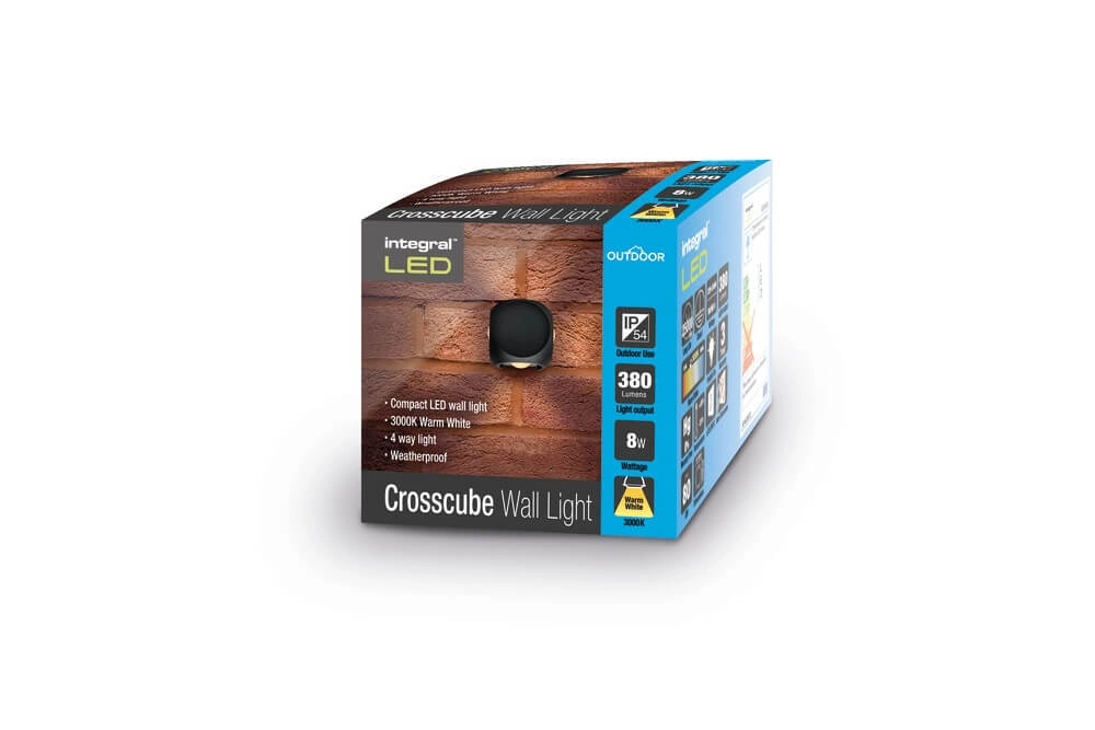 Wall lighting Crosscube 4-light Lyora 5055788251194