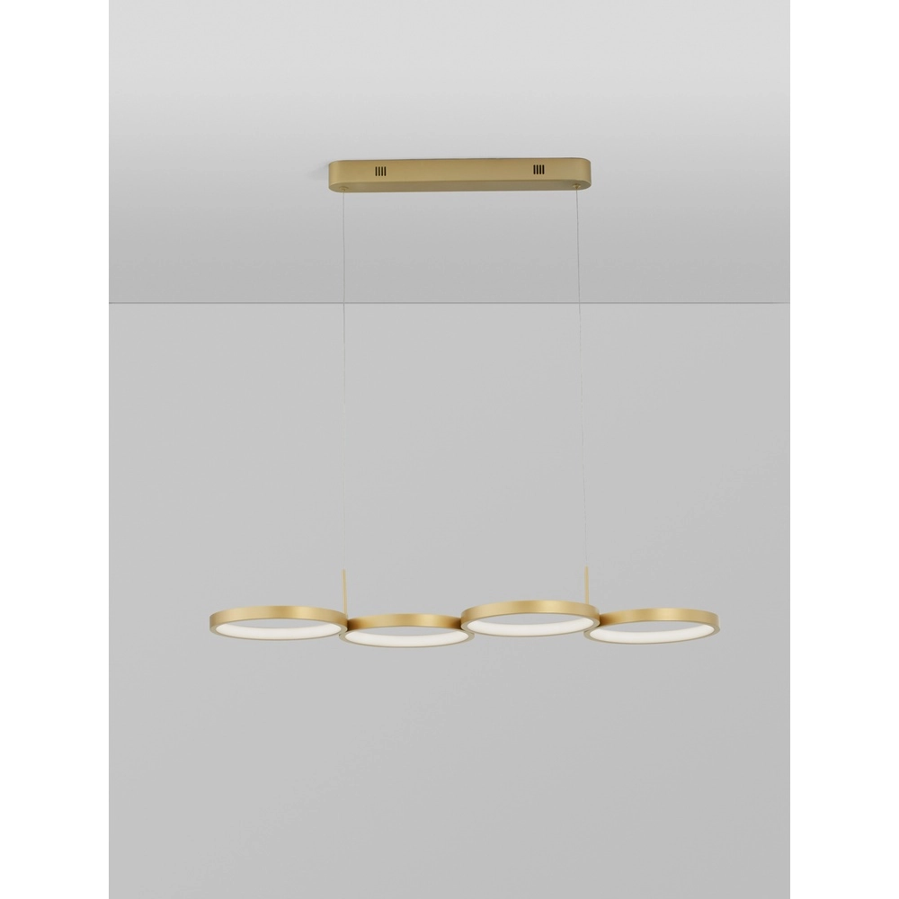 Modern pendant lamp Magnus gold 84cm