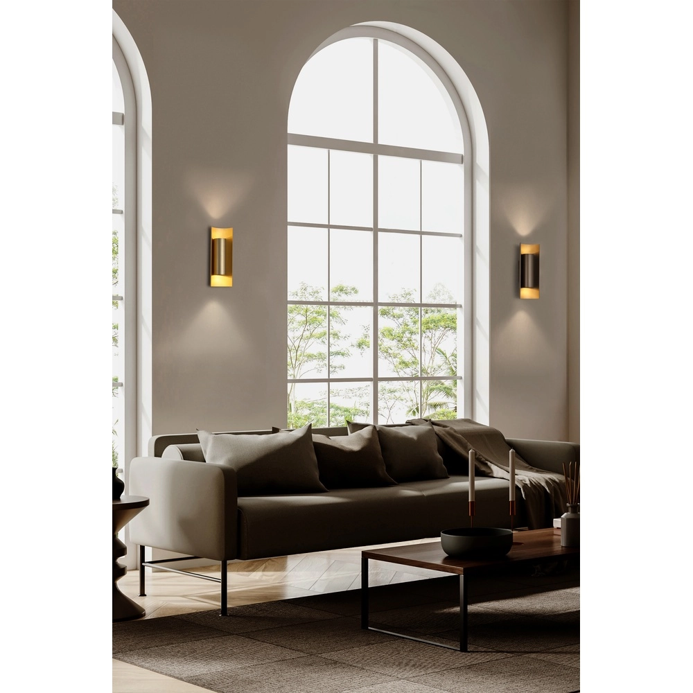 Design wall lamp Roll gold Searchlight 5053423301372