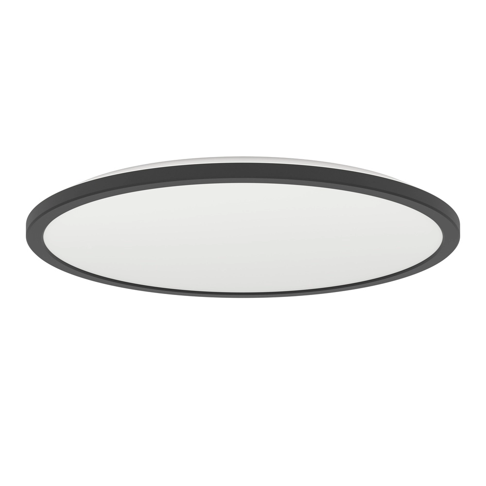Smart bathroom lamp Rovito-Z round - black - Ø 50cm