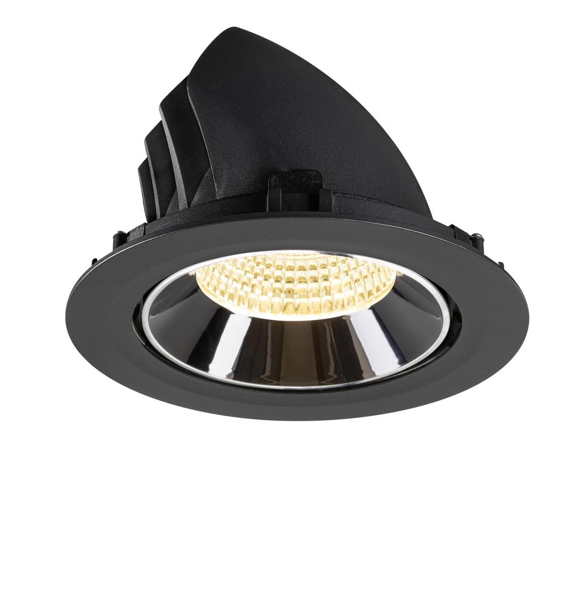 Recessed spotlight Numinos Gimble XL black/chrome 3000K - 55deg SLV 4024163308649