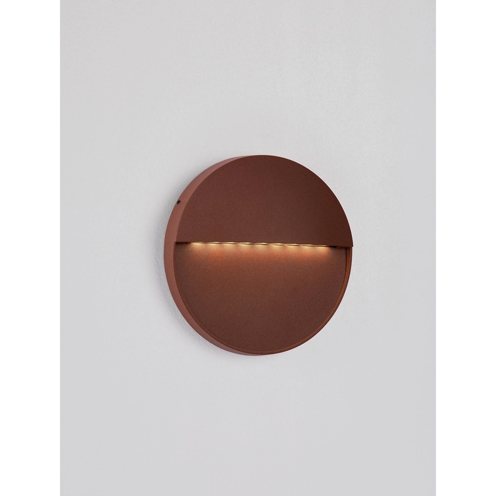 Round wall lamp Rodix Rusty brown Lyora 5212017478917