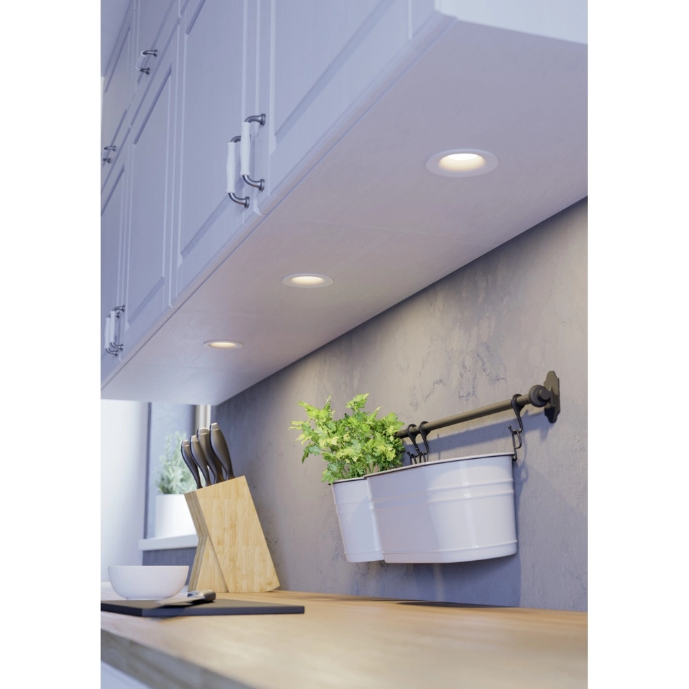 Set of 3 recessed spotlights Saliceto white Ø 8.8cm - 4.8W Eglo 9008606358786