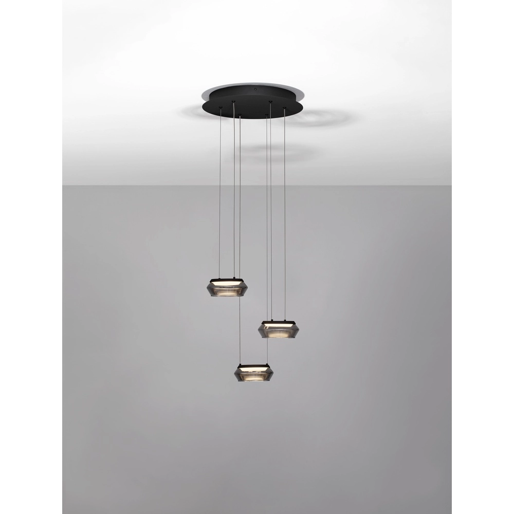 Sleek pendant lamp Jailyn 3-light Lyora 5212017468390