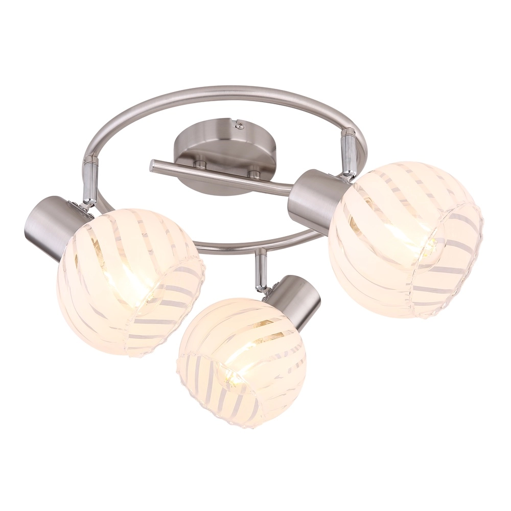 Ceiling lamp Willy nickel 3-lights