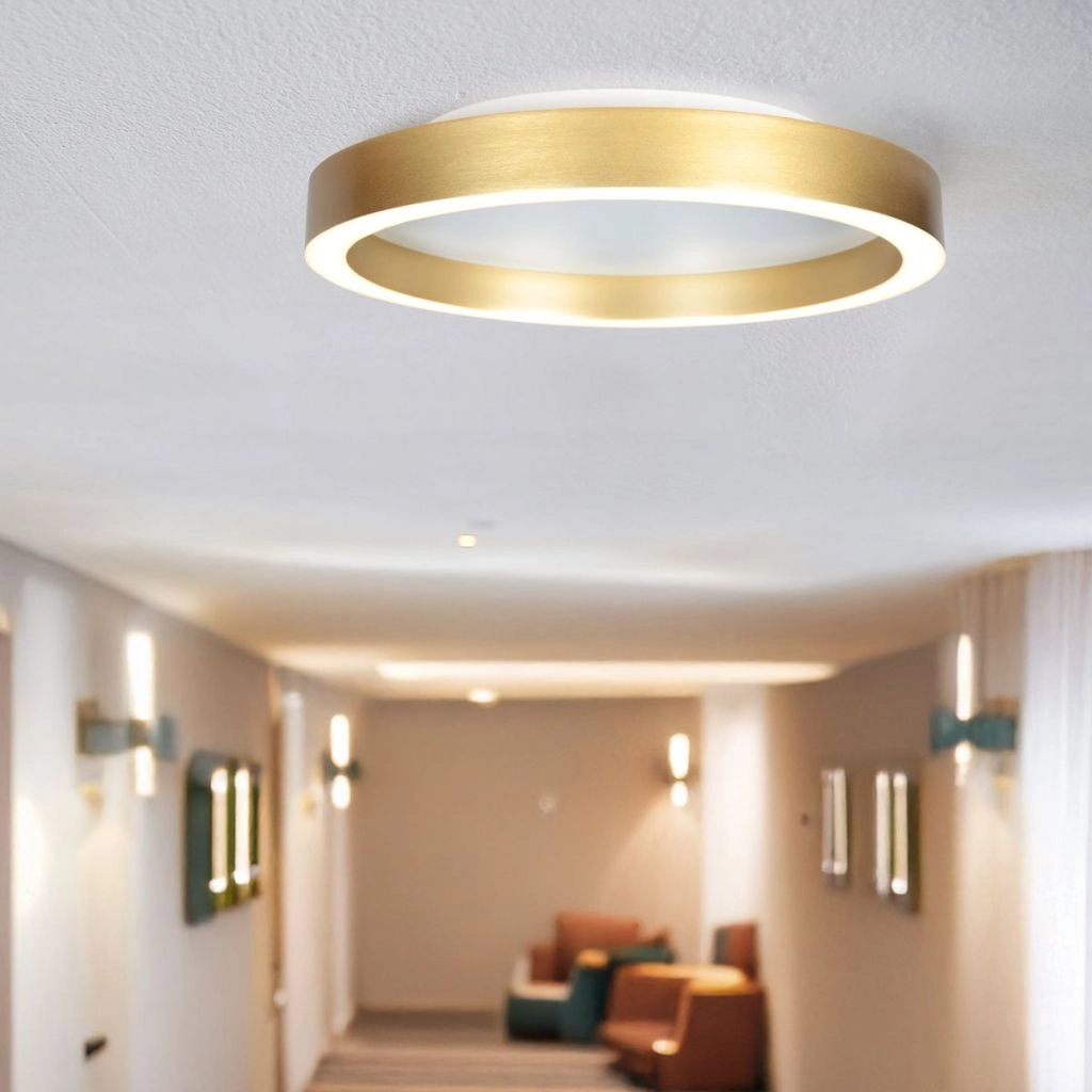 Design ceiling lamp Ringlux gold Ø 30cm Steinhauer 8712746180909