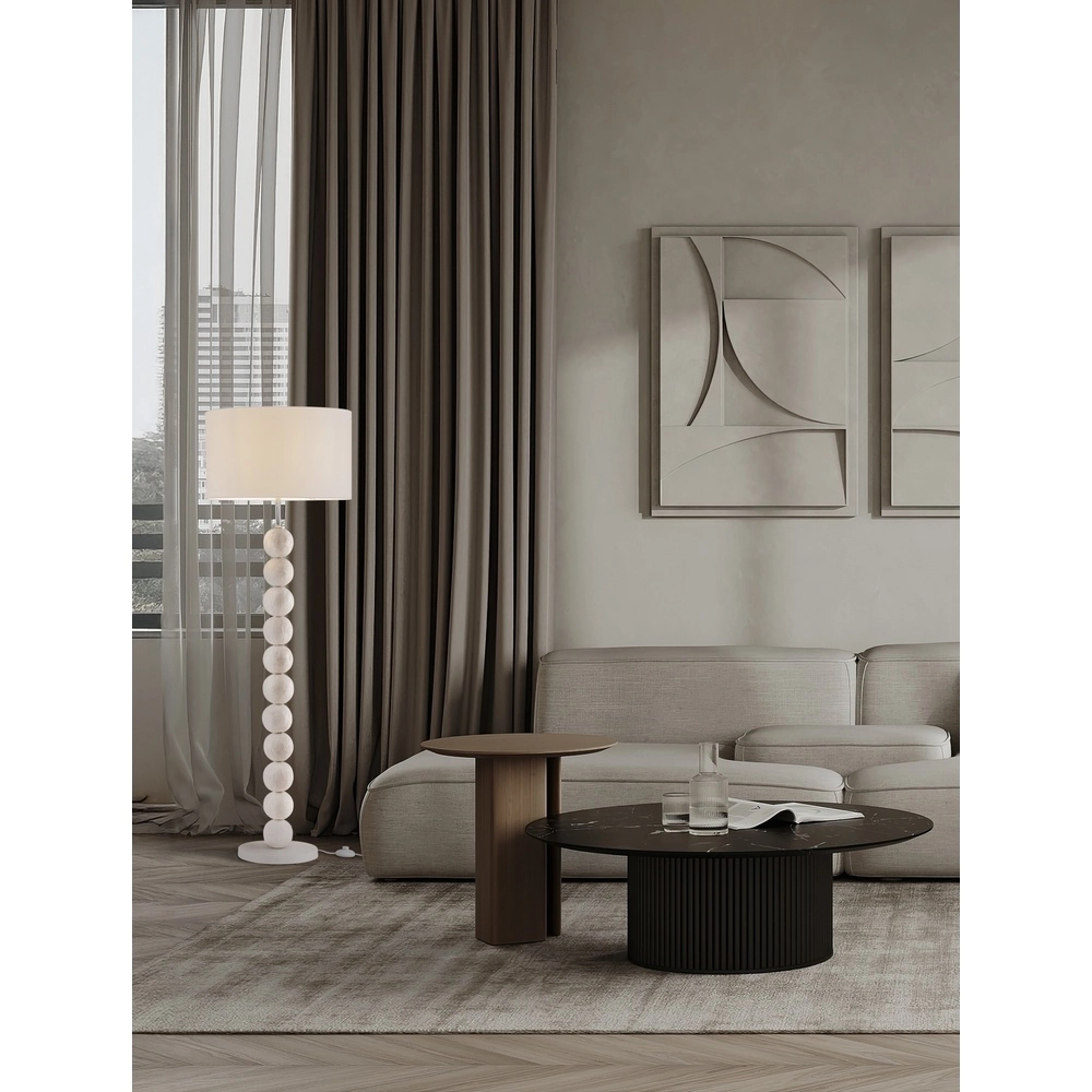 White floor lamp Chamois design Lyora 5212017468215