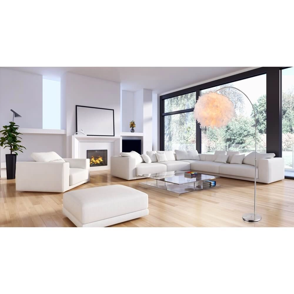 White pendant lamp Katunga Ø 45cm Globo 9007371353446
