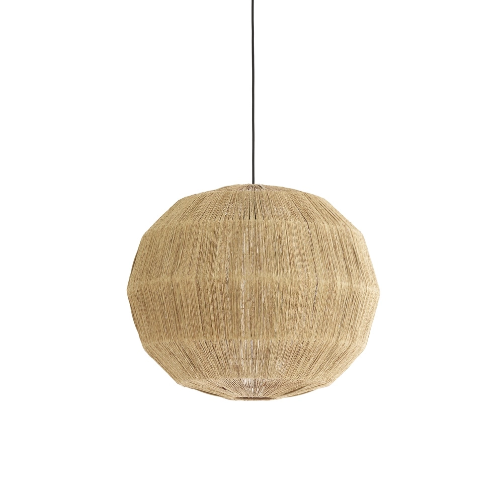Jute pendant lamp Junna Ø 60cm - 1x E27