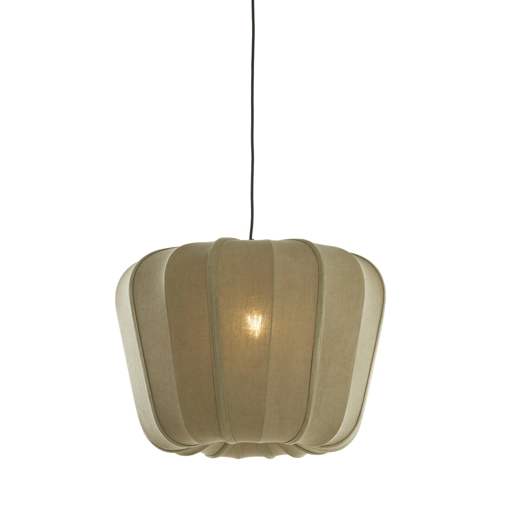 Japandi pendant lamp Zubedo Ø 60cm - olive green Light & Living 8717807835897