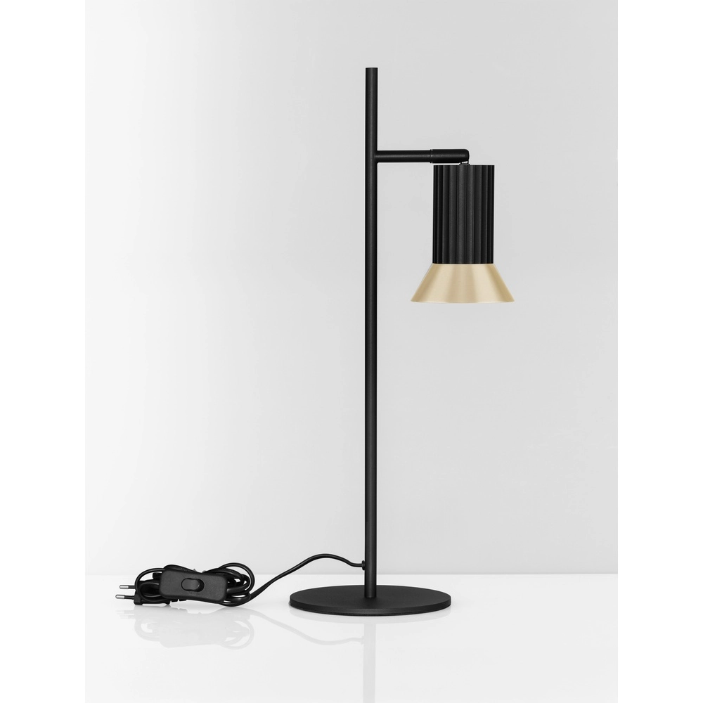 Design table lamp Luvia black with gold Lyora 5212017475596