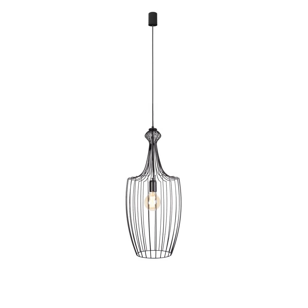 Black wire lamp Luksor Ø 32cm Lyora 5903139884792