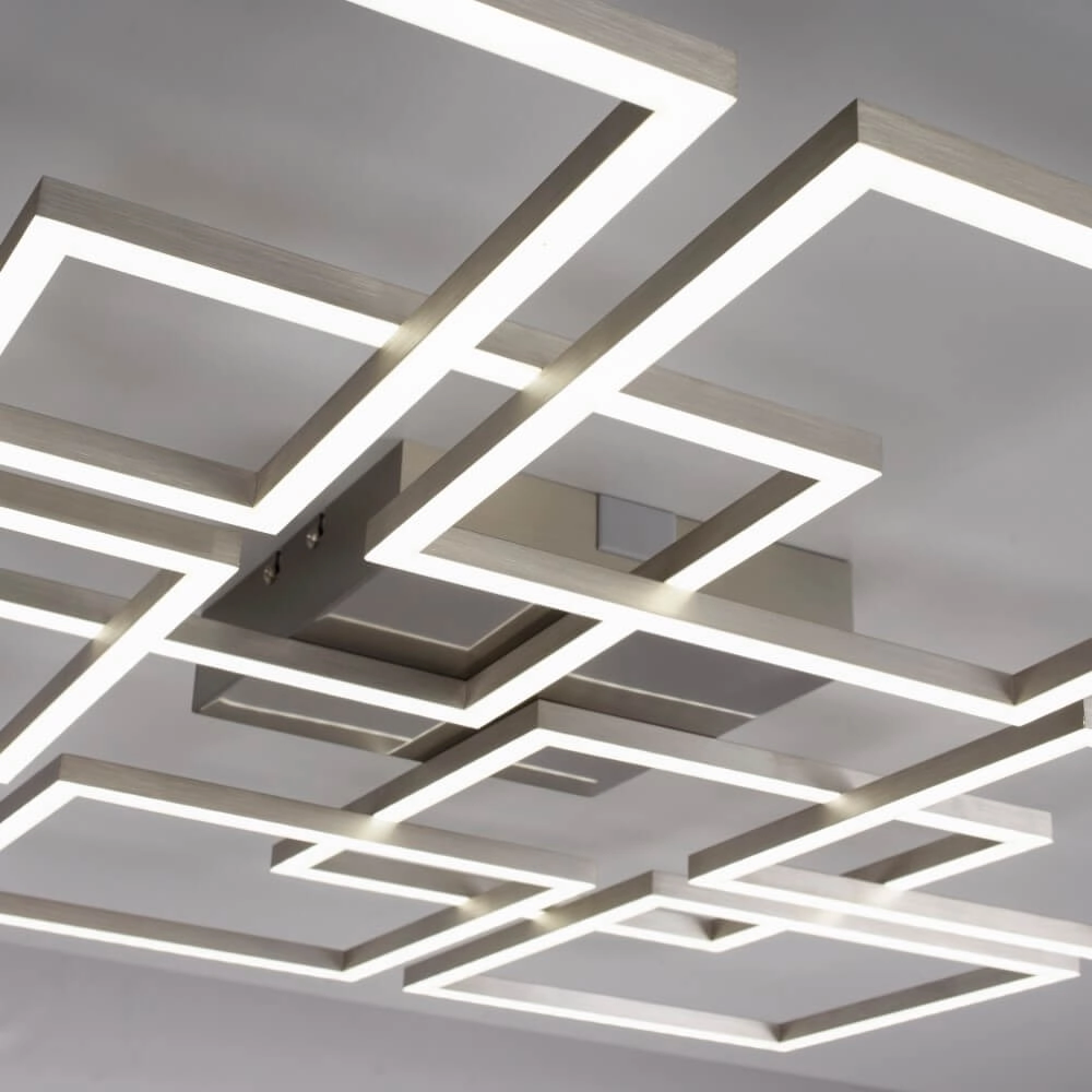 Modern ceiling lamp Q-Inigo square Paul Neuhaus 4012248358108