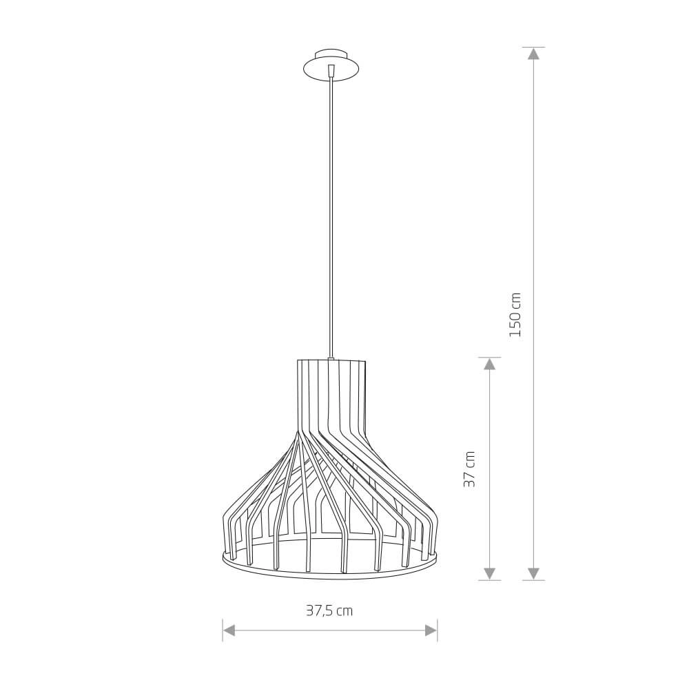 Hanging lamp Bio Ø 37.5 cm 1x E27 Lyora 5903139984799