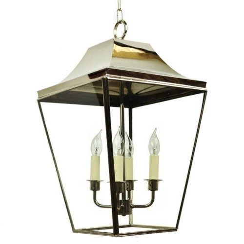 Country Pendant Lamp Knightbridge 4-light 63cm - antique copper (ant)