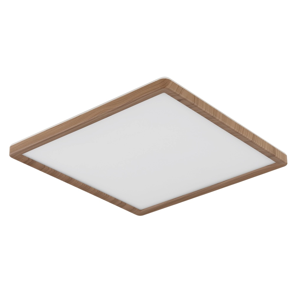 Ceiling light Sapana square 29.4cm wood Globo 9007371448432