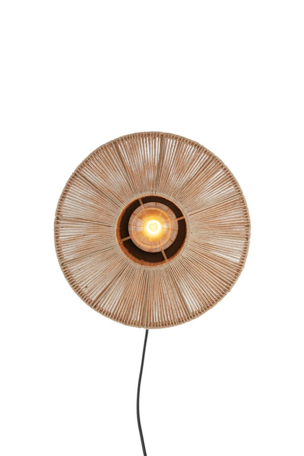 Rattan wall lamp Lyra Ø 31cm Light & Living 8717807681180