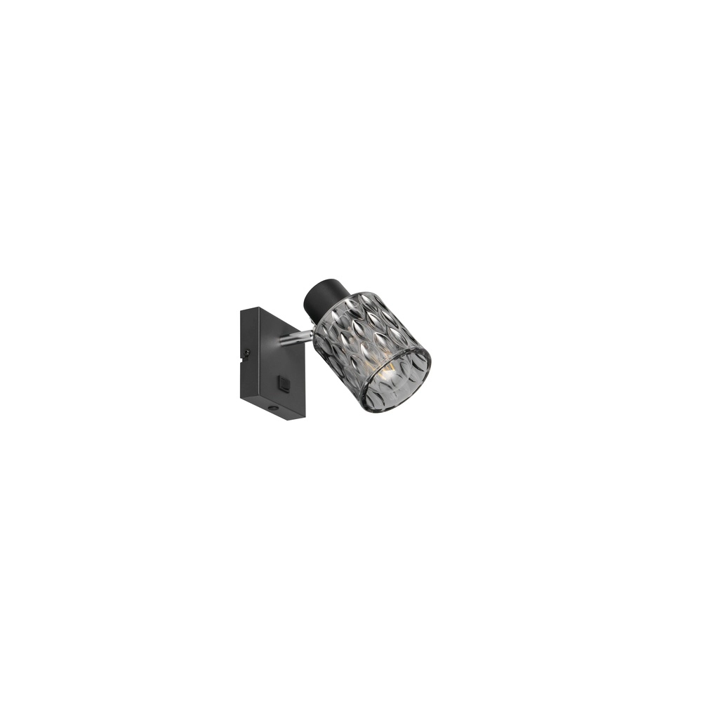 Wall light Jack Black with switch Trio 4017807643855