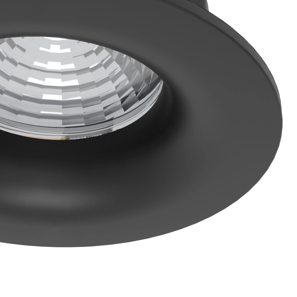 Set of 3 recessed spotlights Saliceto black Ø 8.8cm - 4.8W Eglo 9008606358793